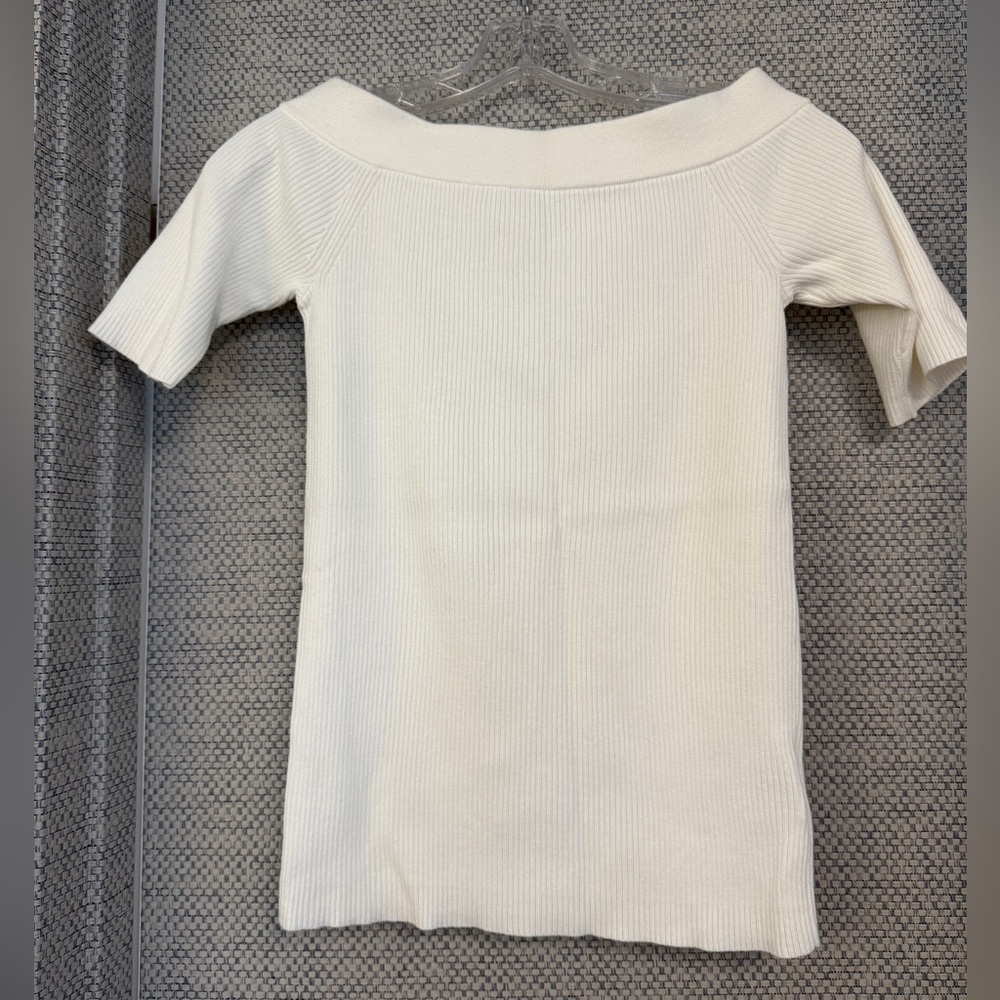Anthropologie off the shoulder sweater shirt
